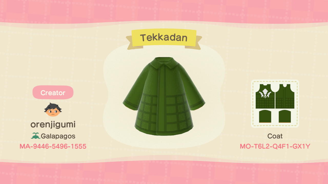 Animal Crossing Design Code: MO-T6L2-Q4F1-GX1Y Tekkadan