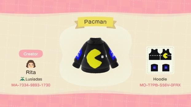 Animal Crossing Design Code: MO-T7PB-S56V-0FRX Pacman