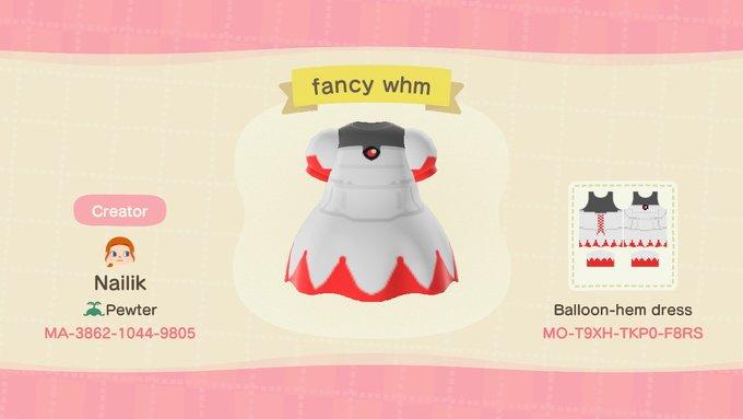 Animal Crossing Design Code: MO-T9XH-TKP0-F8RS White Mage Dress