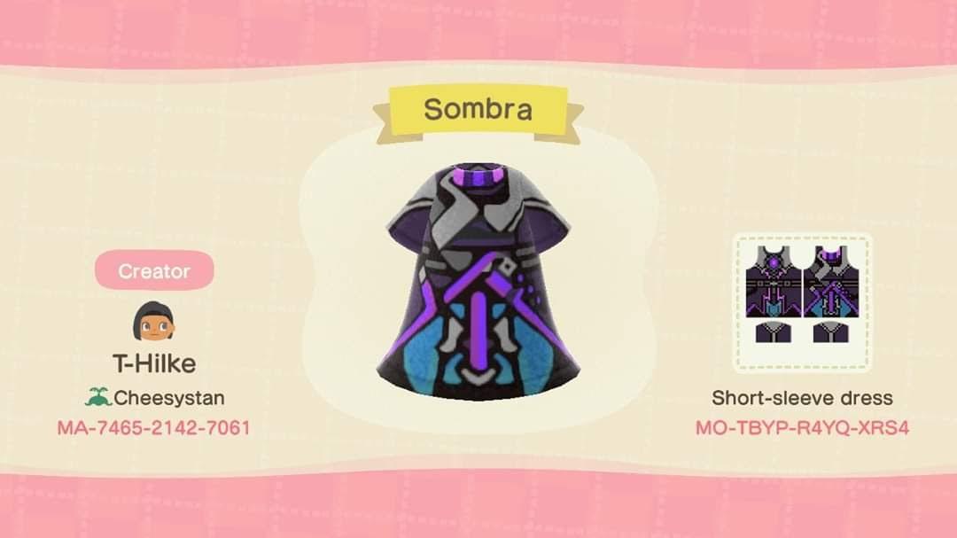Animal Crossing Design Code: MO-TBYP-R4YQ-XRS4 Sombra