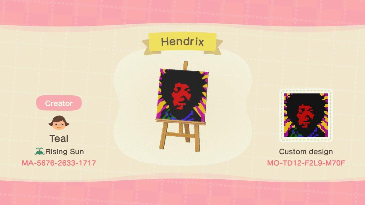 Animal Crossing Design Code: MO-TD12-F2L9-M70F Hendrix