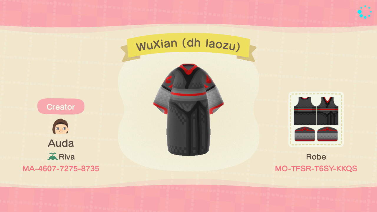 Animal Crossing Design Code: MO-TFSR-T6SY-KKQS WuXian (dh laozu)