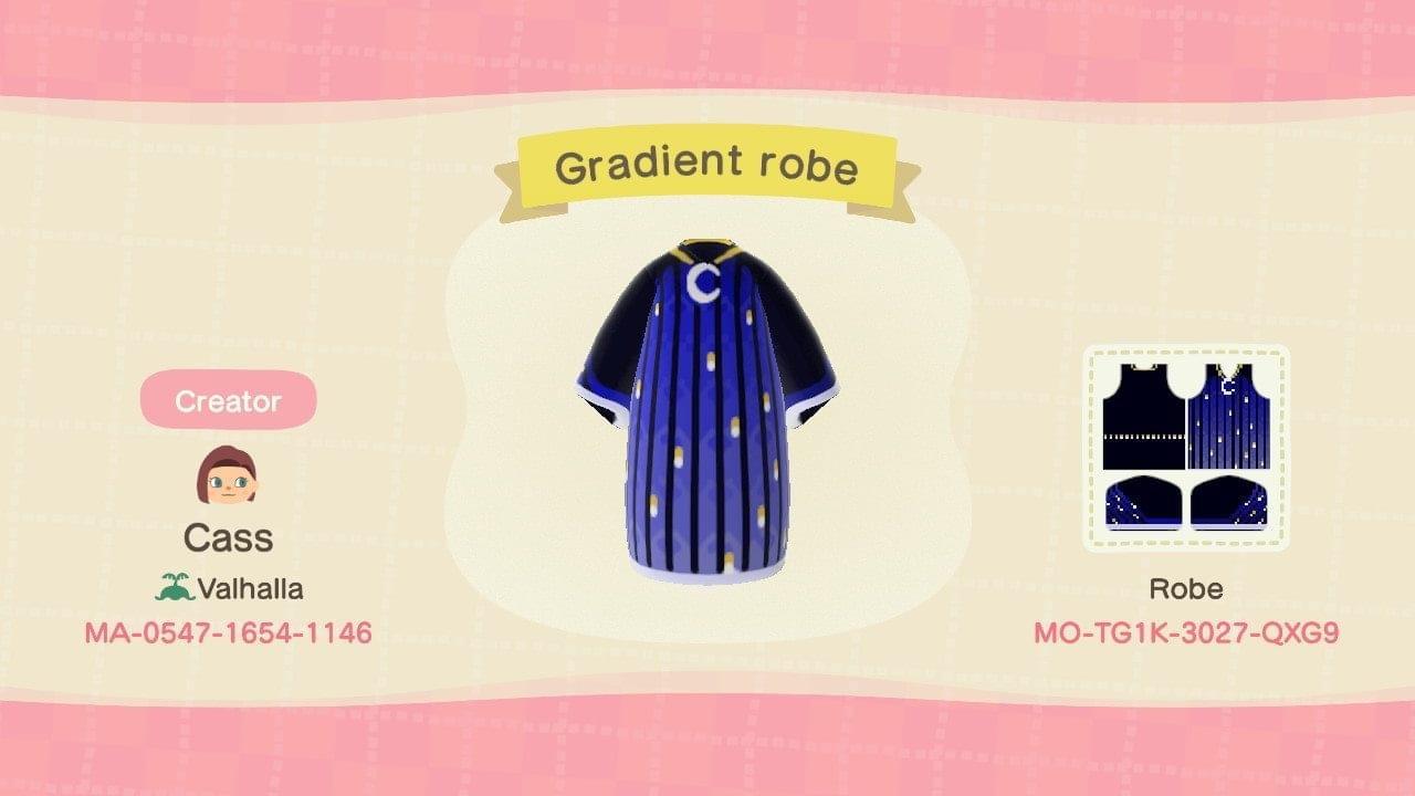 Animal Crossing Design Code: MO-TG1K-3027-QXG9 Gradient Robe