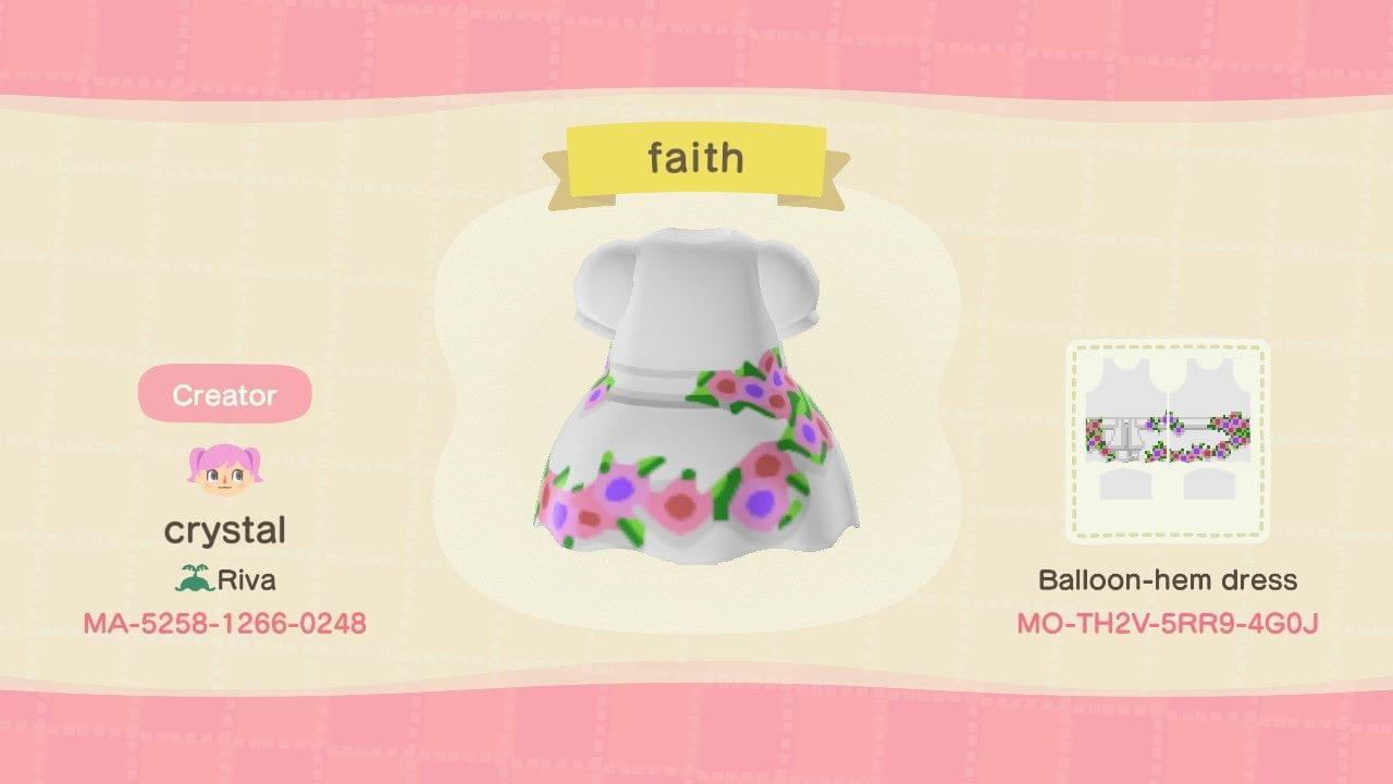 Animal Crossing Design Code: MO-TH2V-5RR9-4G0J faith