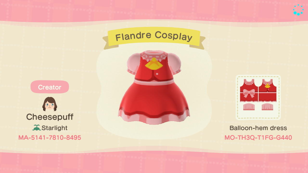 Animal Crossing Design Code: MO-TH3Q-T1FG-G440 Touhou Flandre