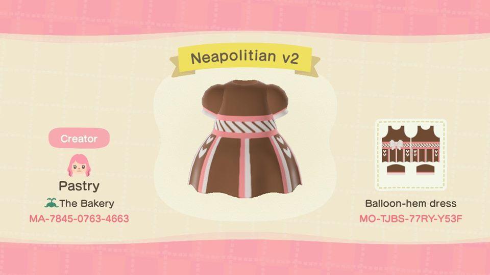 Animal Crossing Design Code: MO-TJBS-77RY-Y53F Neapolitian v2