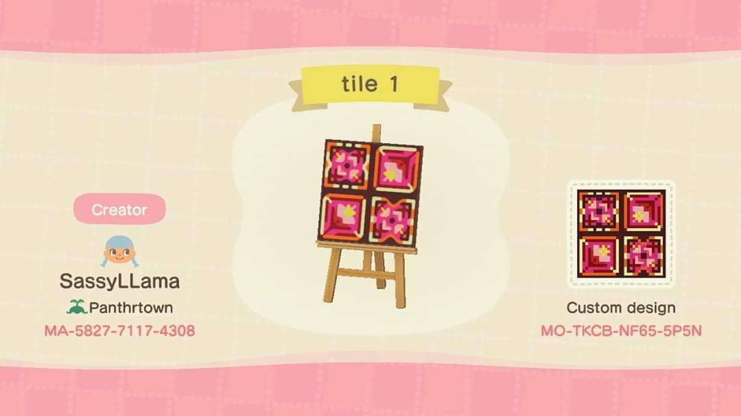 Animal Crossing Design Code: MO-TKCB-NF65-5P5N Tile 1