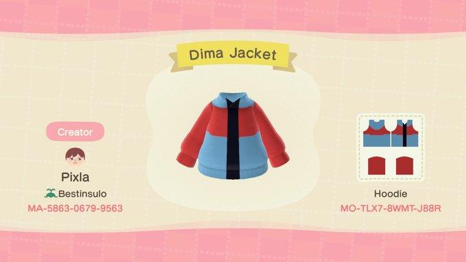 Animal Crossing Design Code: MO-TLX7-8WMT-J88R Dima Jacket