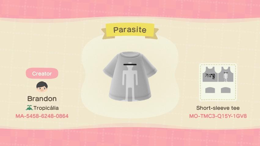 Animal Crossing Design Code: MO-TMC3-Q15Y-1GV8 Parasite