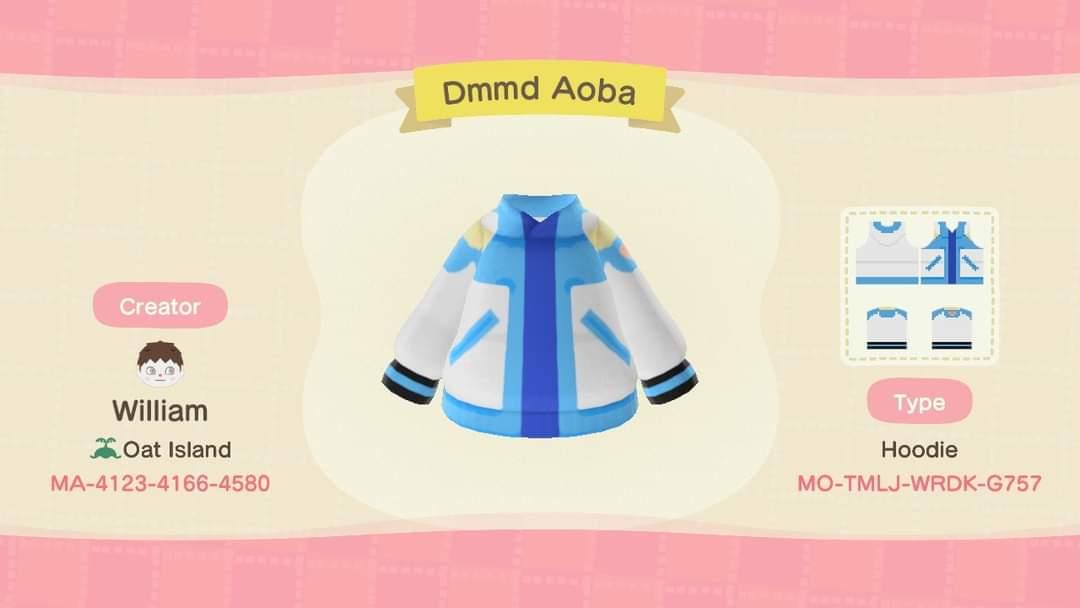 Animal Crossing Design Code: MO-TMLJ-WRDK-G757 Dmmd Aoba