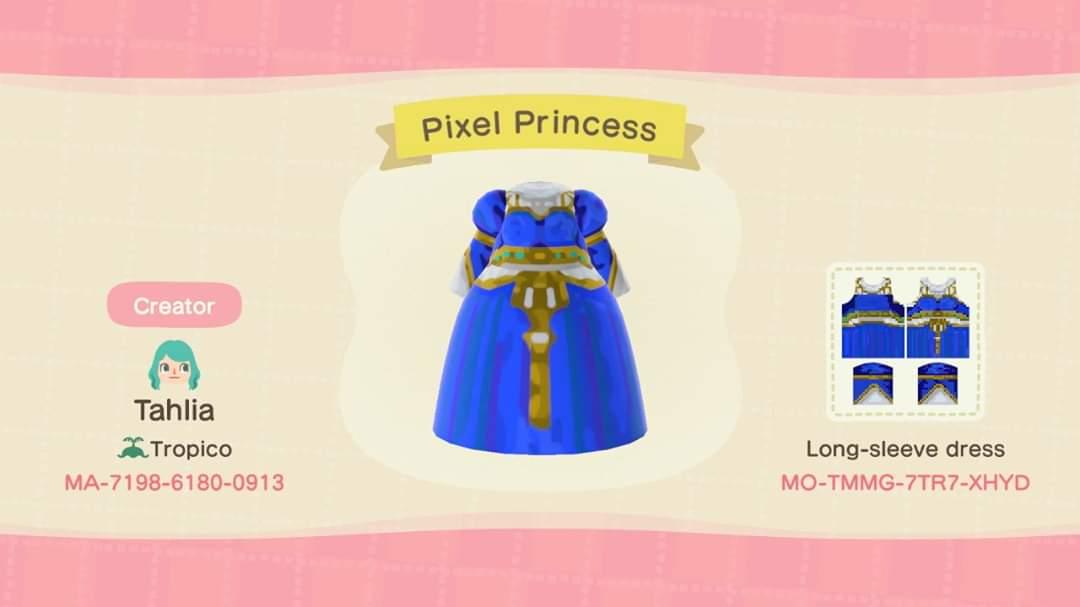 Animal Crossing Design Code: MO-TMMG-7TR7-XHYD Pixel Princess