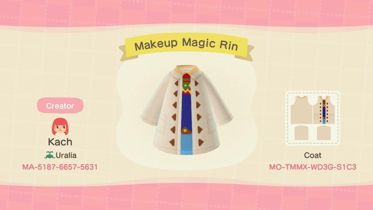 Animal Crossing Design Code: MO-TMMX-WD3G-S1C3 Makeup Magic Rin