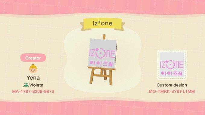 Animal Crossing Design Code: MO-TMRK-3Y8T-L1MM IZ*ONE