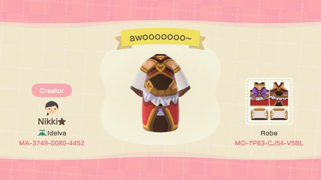 Animal Crossing Design Code: MO-TP83-CJ54-V5BL awoooo~ (Pholia GBF)