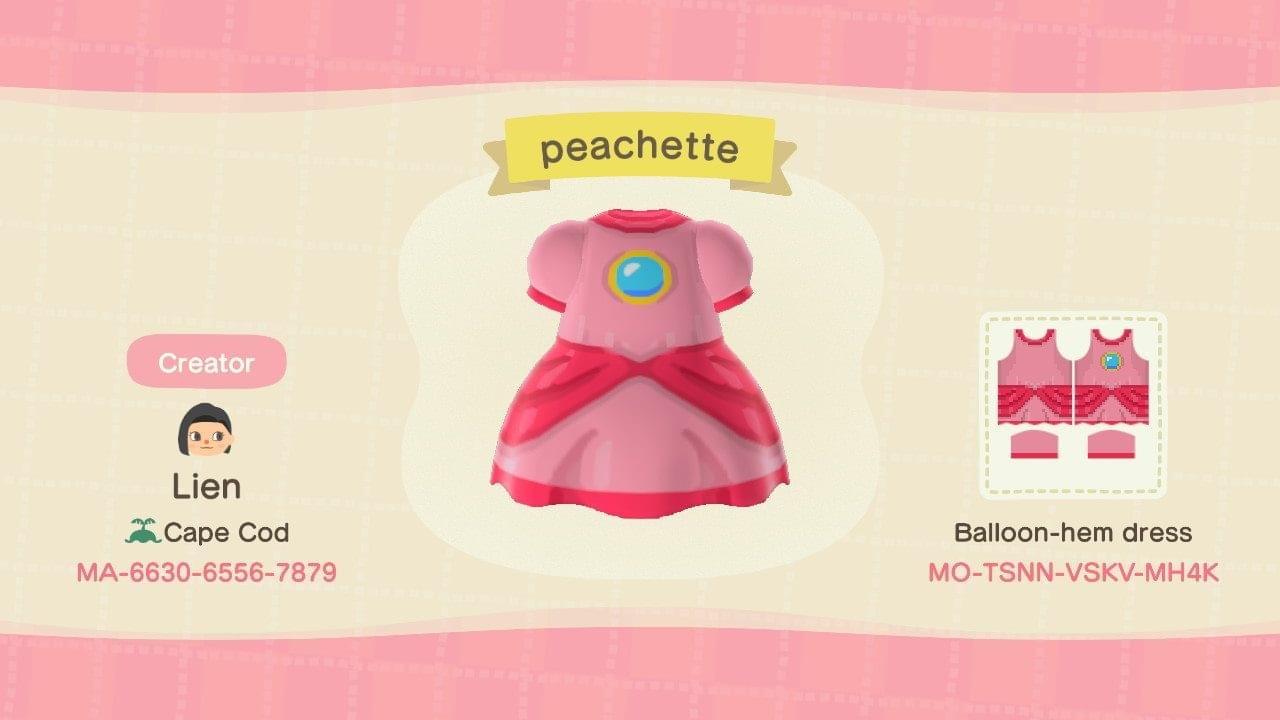 Animal Crossing Design Code: MO-TSNN-VSKV-MH4K peachette