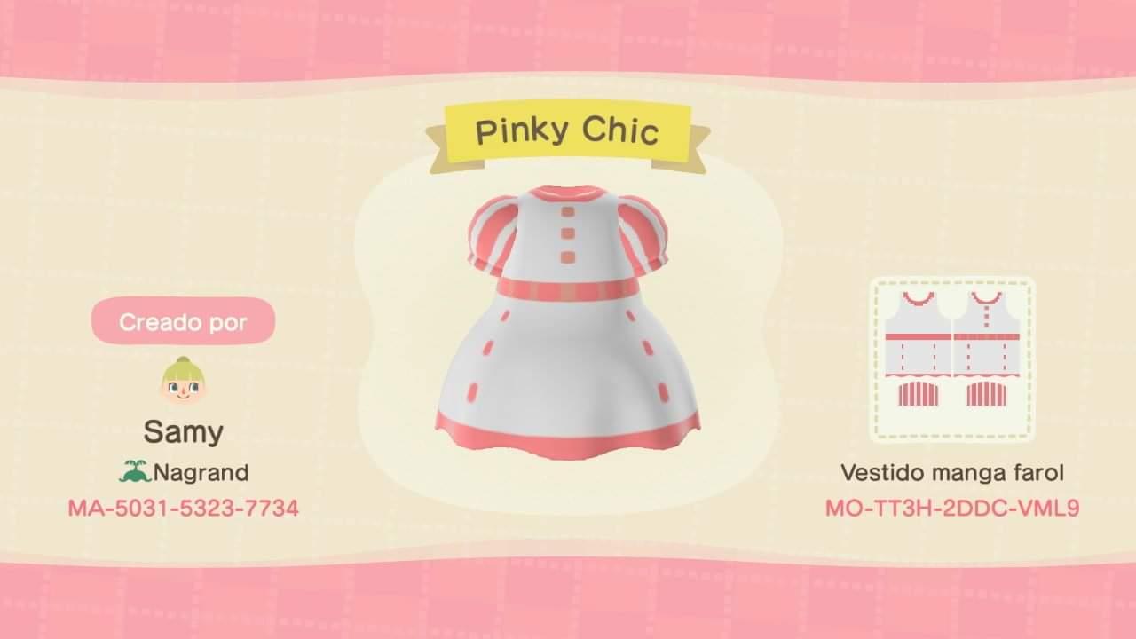 Animal Crossing Design Code: MO-TT3H-2DDC-VML9 Pinky Chic