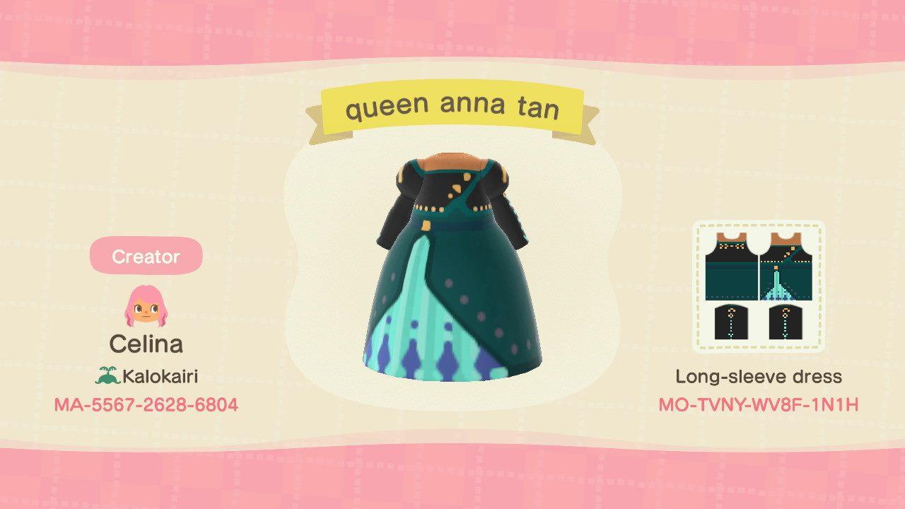 Animal Crossing Design Code: MO-TVNY-WV8F-1N1H queen anna tan