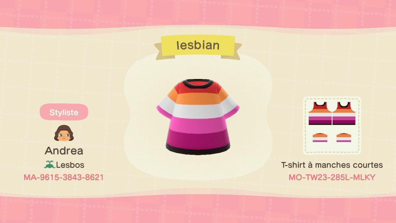 Animal Crossing Design Code: MO-TW23-285L-MLKY Lesbian