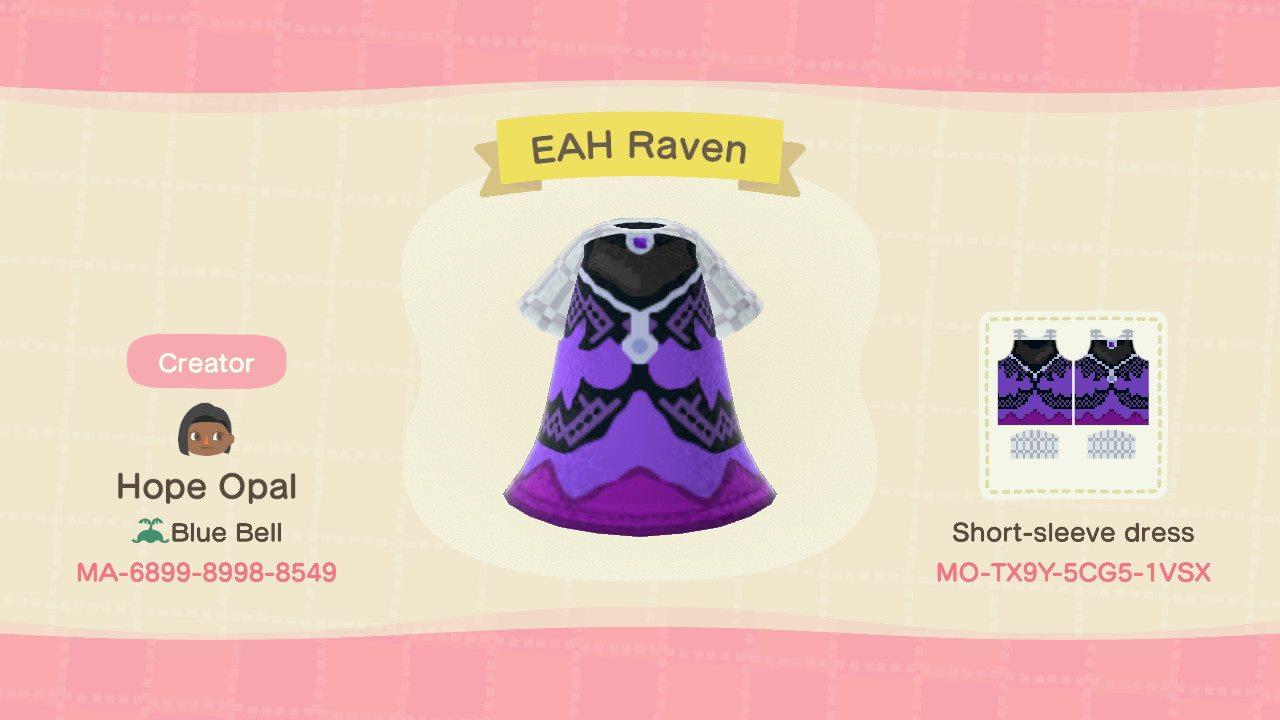Animal Crossing Design Code: MO-TX9Y-5CG5-1VSX EAH Raven