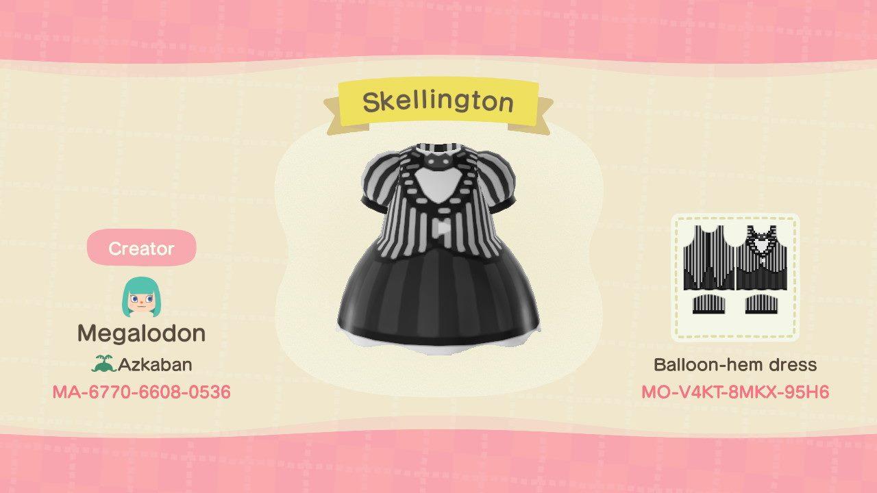 Animal Crossing Design Code: MO-V4KT-8MKX-95H6 Jack Skellington
