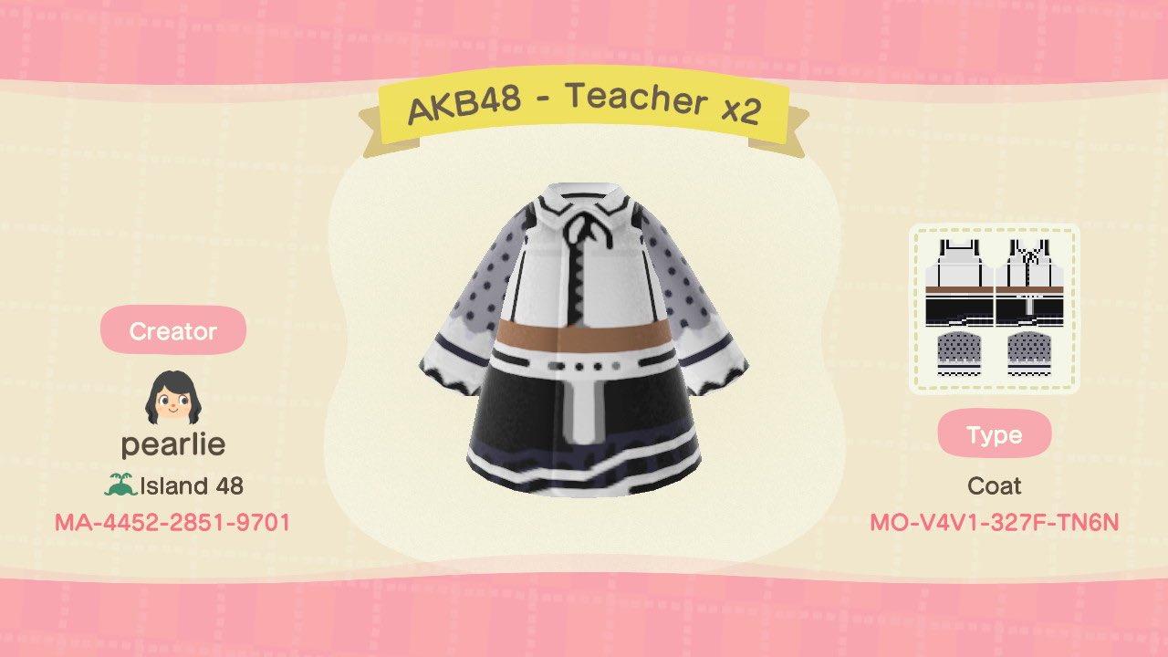 Animal Crossing Design Code: MO-V4V1-327F-TN6N TeacherTeacher-AKB48