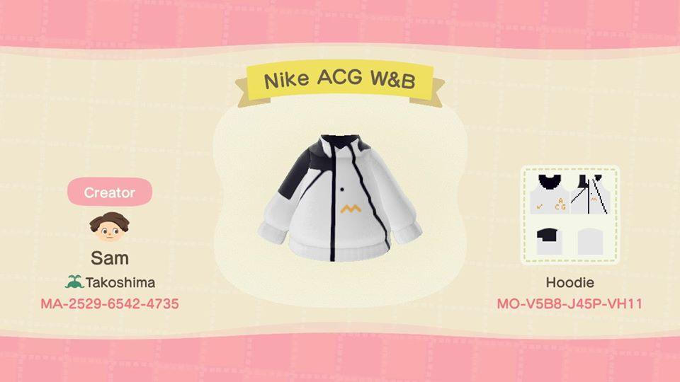 Animal Crossing Design Code: MO-V5B8-J45P-VH11 Nike ACG Deploy W&B