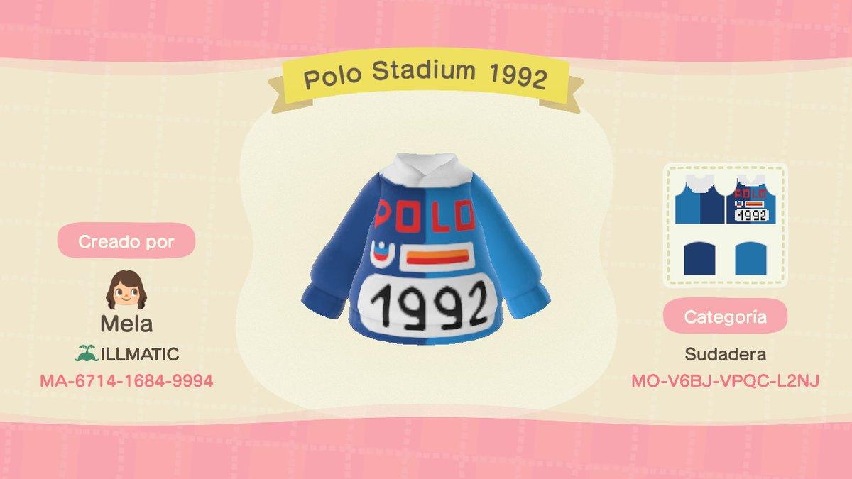 Animal Crossing Design Code: MO-V6BJ-VPQC-L2NJ Polo Stadium 1992