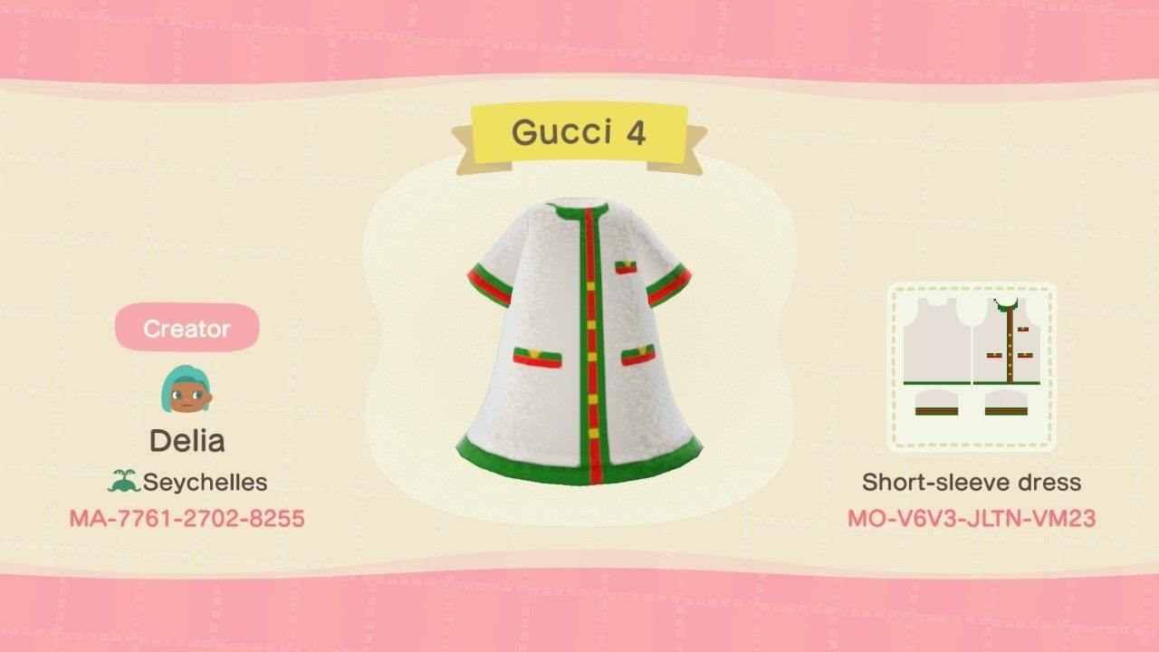Animal Crossing Design Code: MO-V6V3-JLTN-VM23 Gucci 4