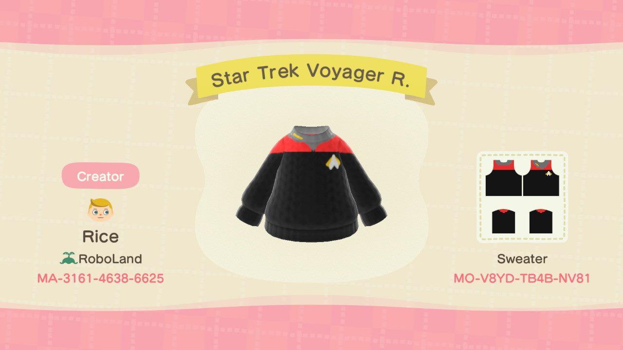 Animal Crossing Design Code: MO-V8YD-TB4B-NV81 Star Trek Voyager R.