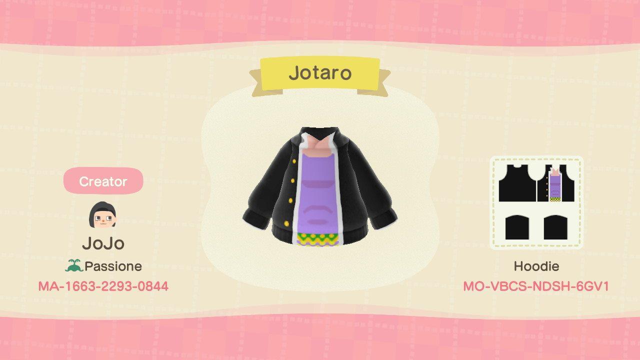 Animal Crossing Design Code: MO-VBCS-NDSH-6GV1 Jotaro