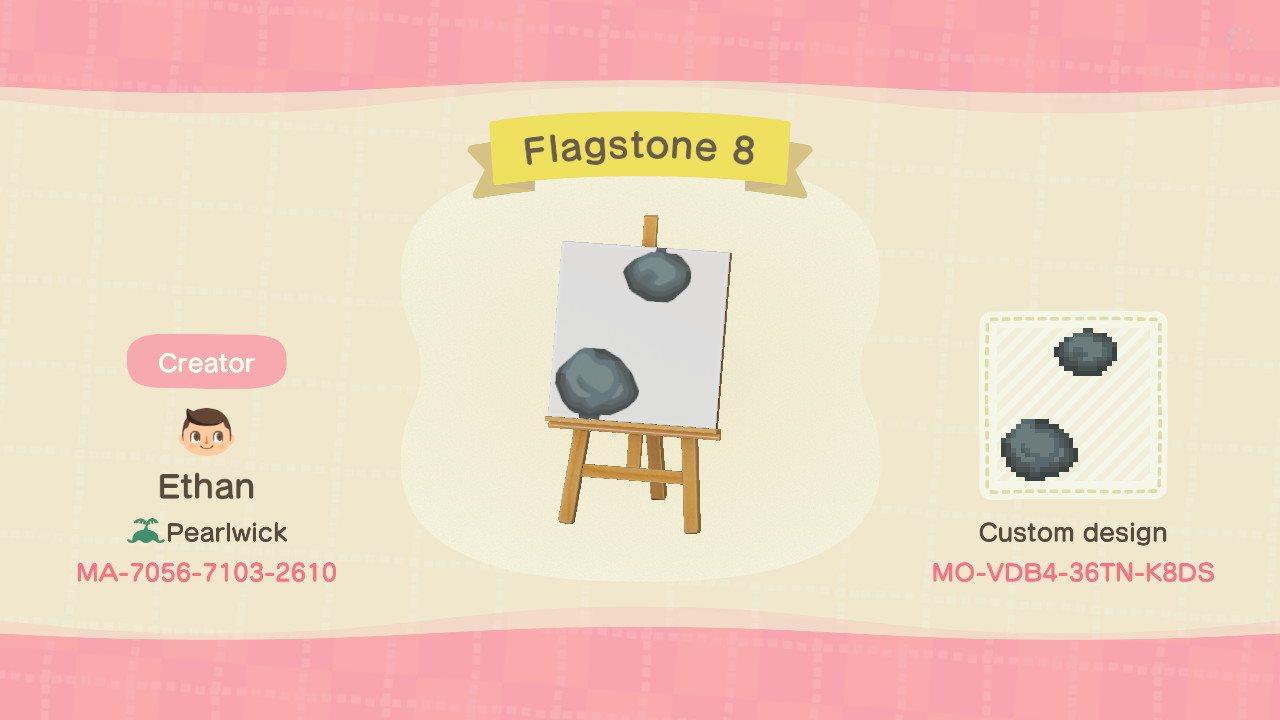 Animal Crossing Design Code: MO-VDB4-36TN-K8DS Flagstone 8