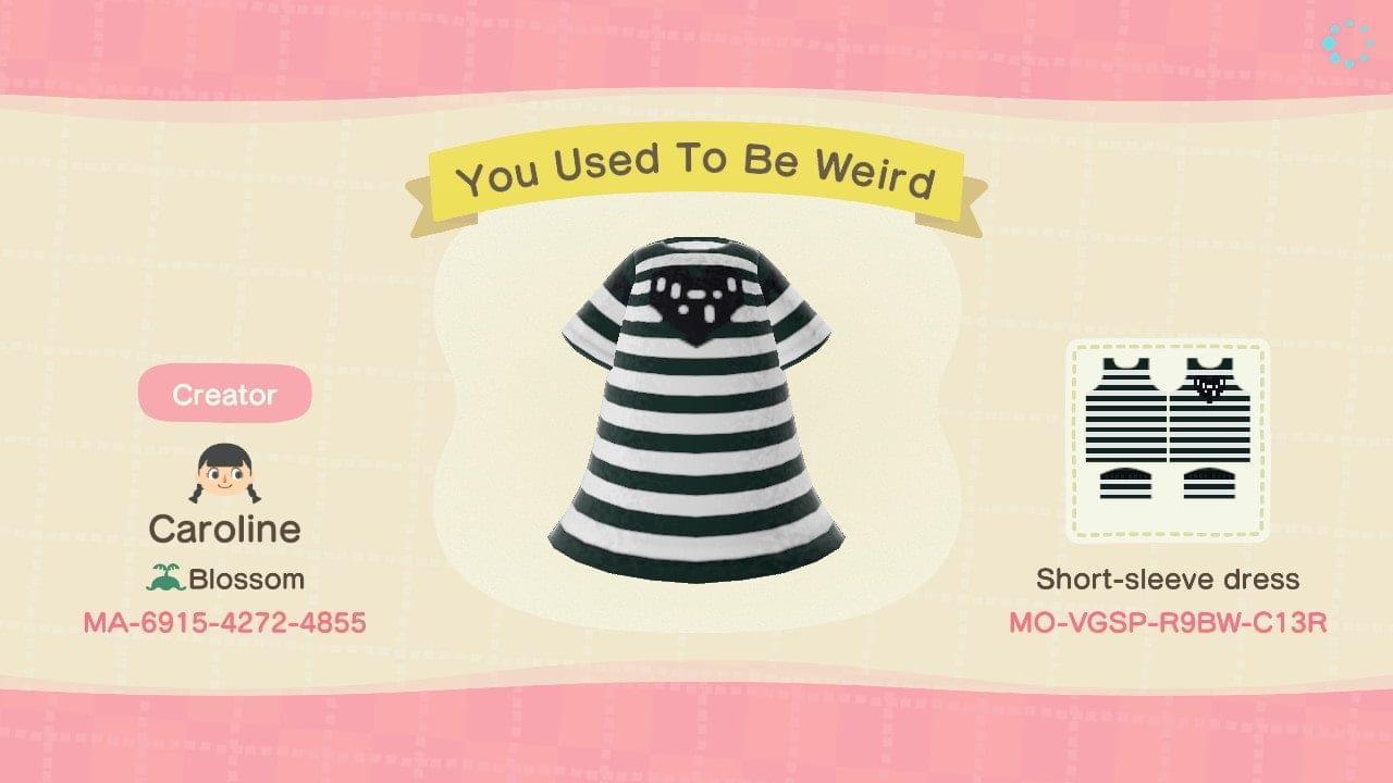 Animal Crossing Design Code: MO-VGSP-R9BW-C13R You Used To Be Weird