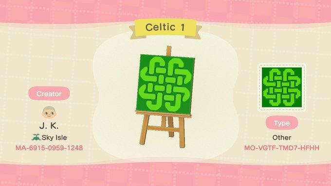 Animal Crossing Design Code: MO-VGTF-TMD7-HFHH Celtic 1