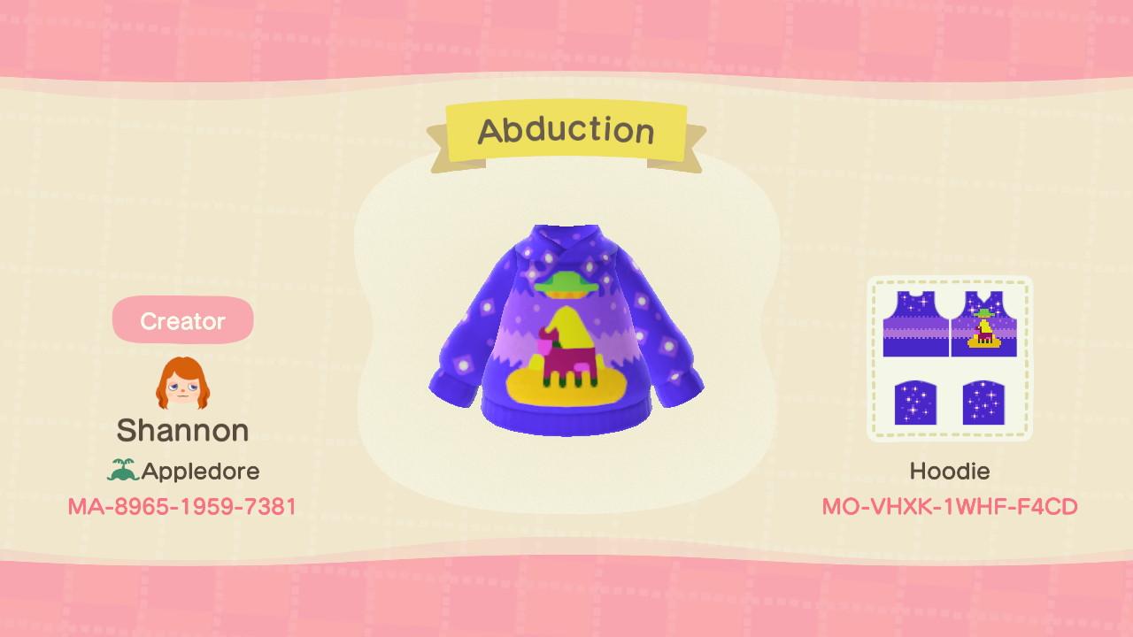 Animal Crossing Design Code: MO-VHXK-1WHF-F4CD Abduction