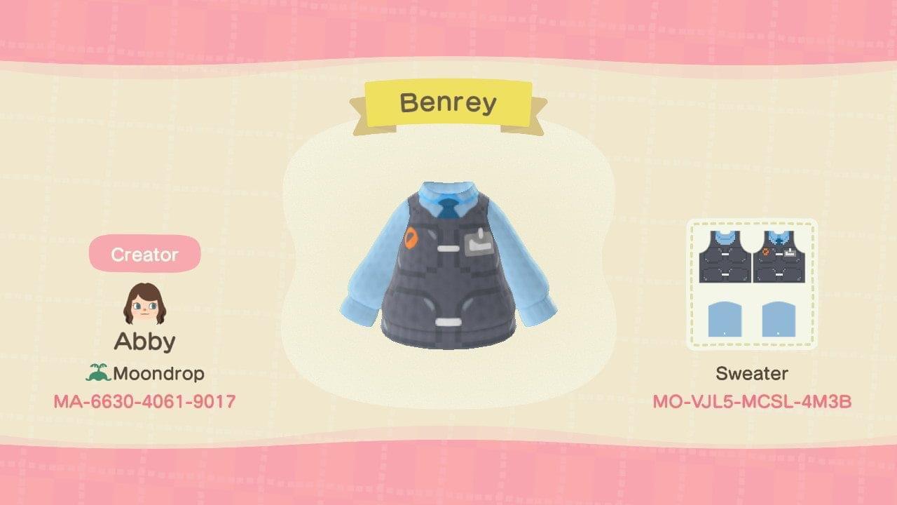 Animal Crossing Design Code: MO-VJL5-MCSL-4M3B Benrey