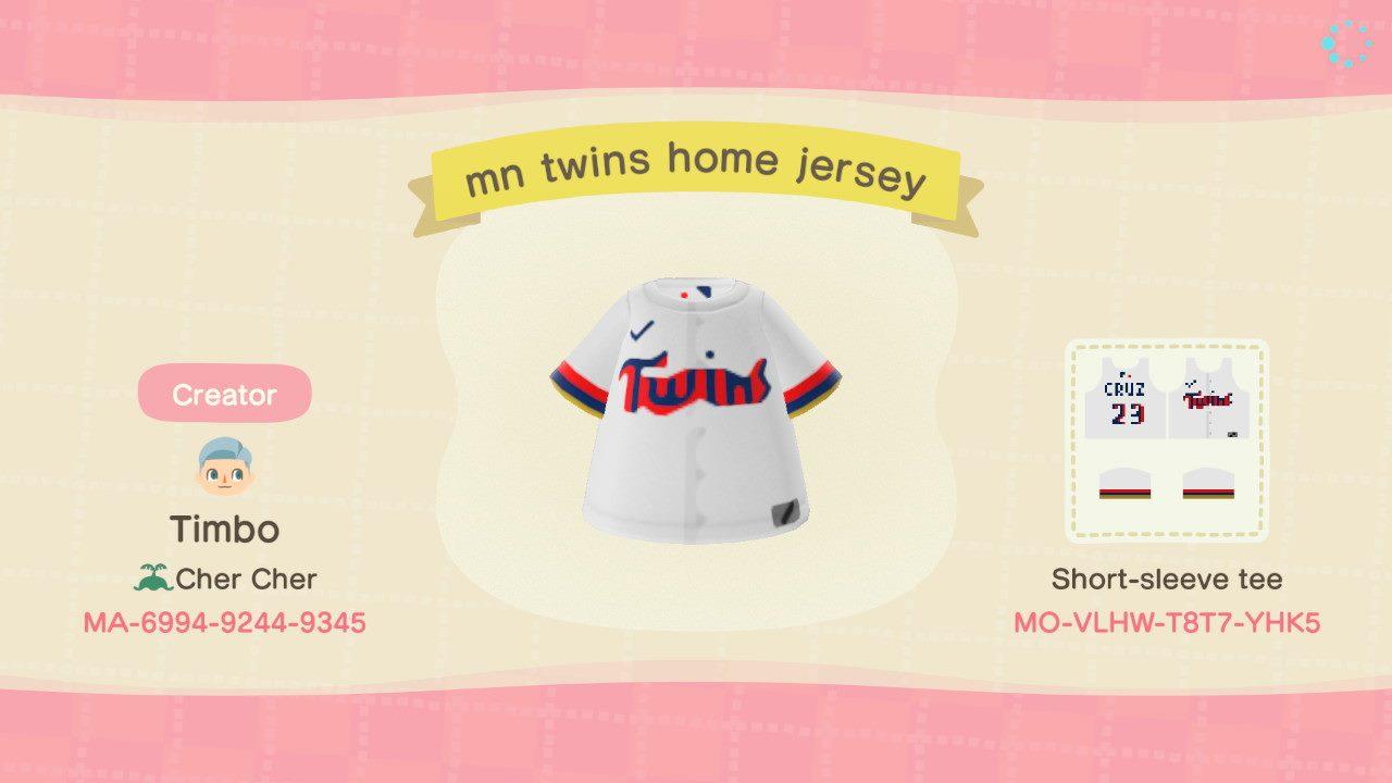 Animal Crossing Design Code: MO-VLHW-T8T7-YHK5 MN TWINS CRUZ