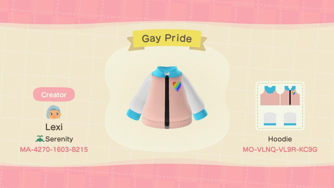 Animal Crossing Design Code: MO-VLNQ-VL9R-KC9G Gay Pride