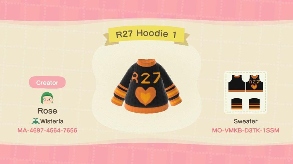 Animal Crossing Design Code: MO-VMKB-D3TK-1SSM R27 Hoodie 1