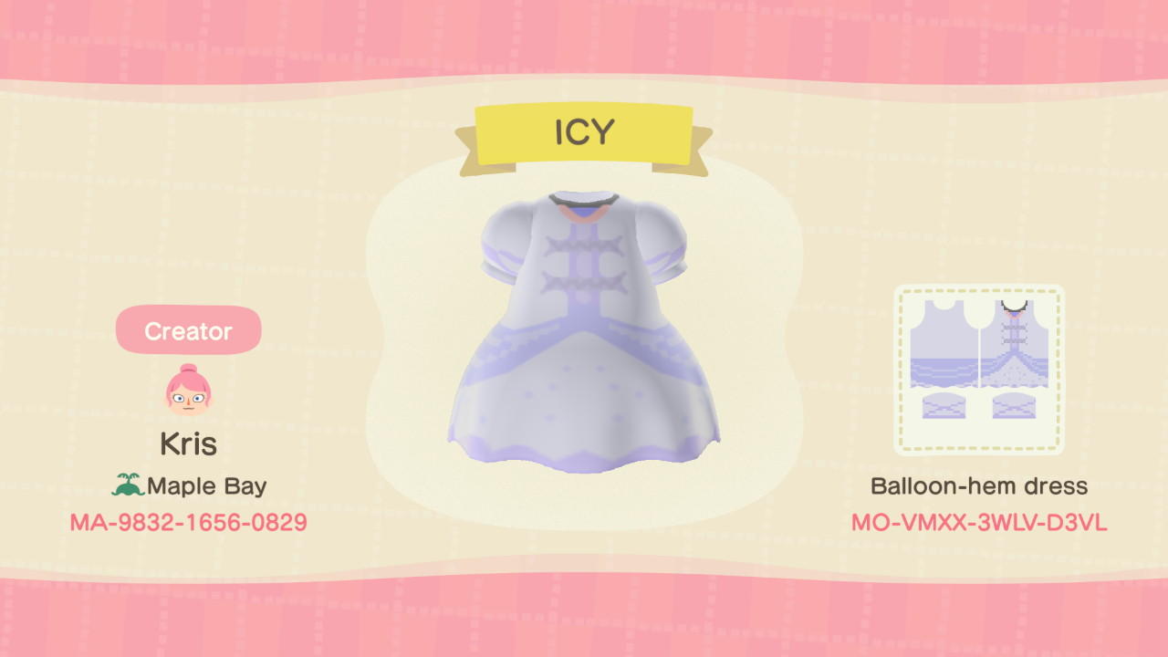 Animal Crossing Design Code: MO-VMXX-3WLV-D3VL White Witch