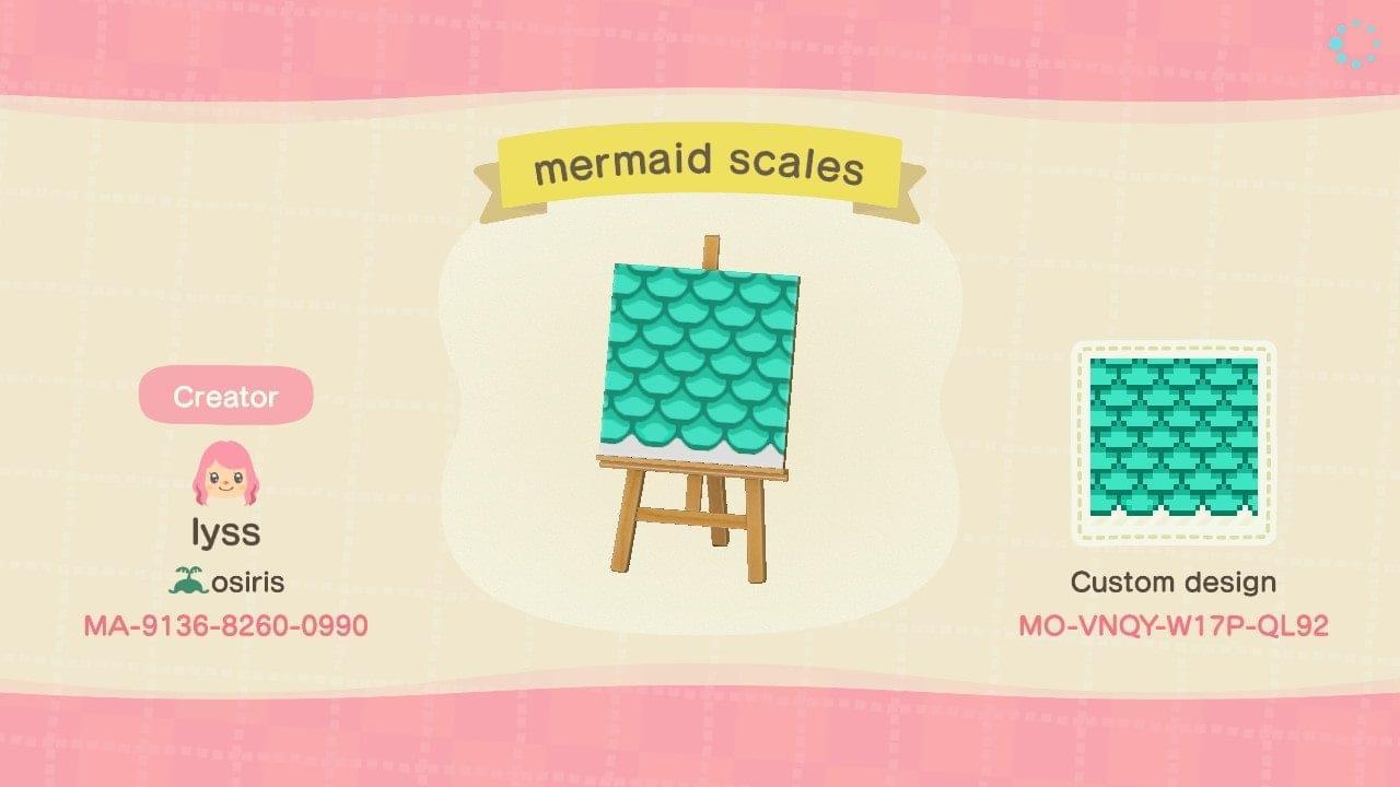 Animal Crossing Design Code: MO-VNQY-W17P-QL92 MermaidScales(small)