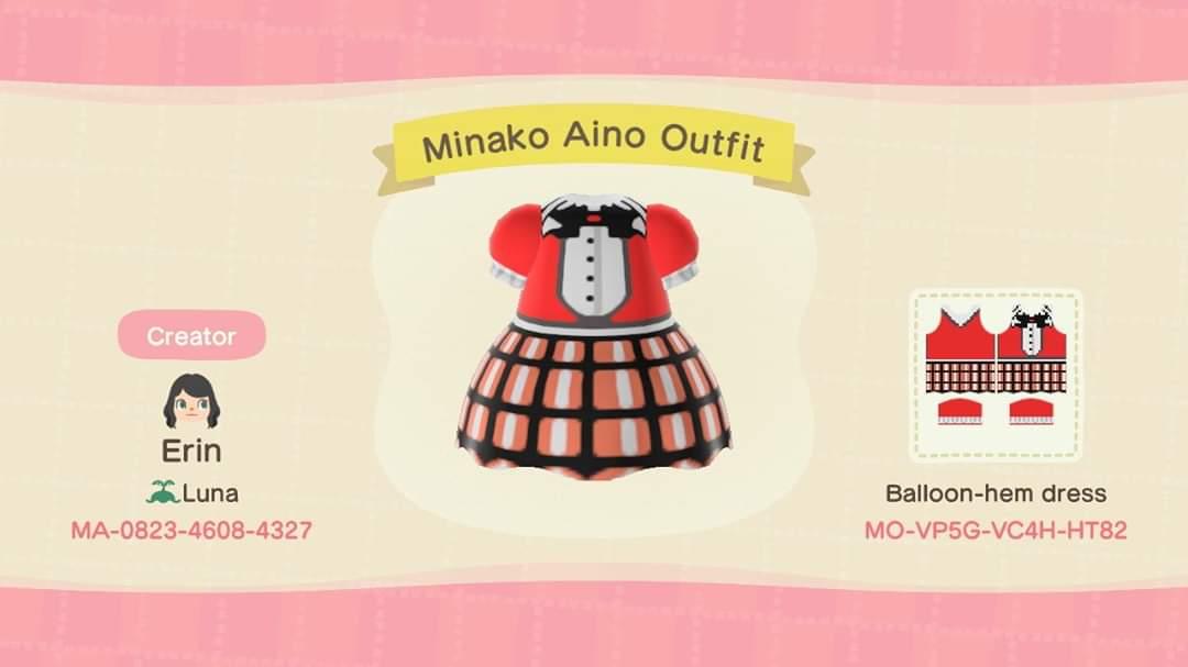 Animal Crossing Design Code: MO-VP5G-VC4H-HT82 Minako Aino Outfit