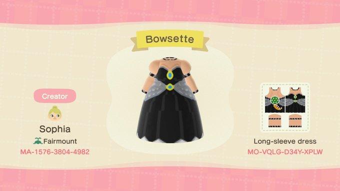 Animal Crossing Design Code: MO-VQLG-D34Y-XPLW Bowsette