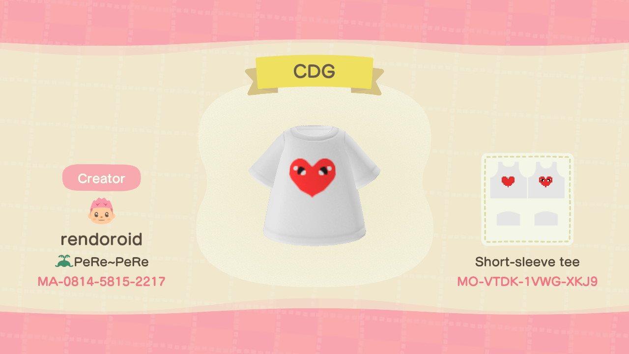 Animal Crossing Design Code: MO-VTDK-1VWG-XKJ9 CDG White