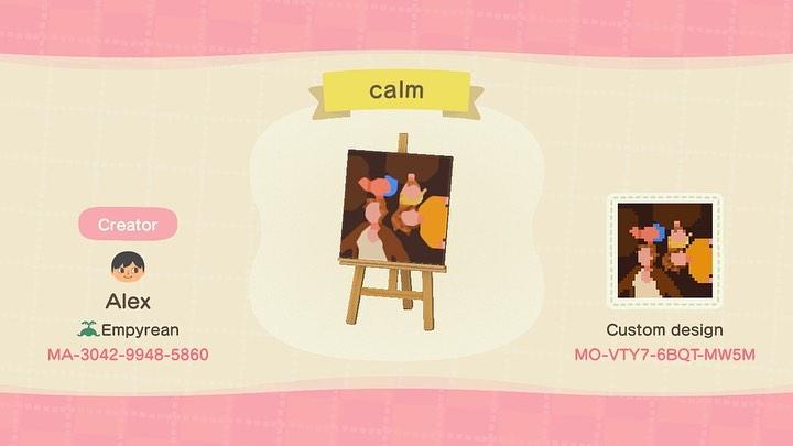 Animal Crossing Design Code: MO-VTY7-6BQT-M25M 5SOS Calm