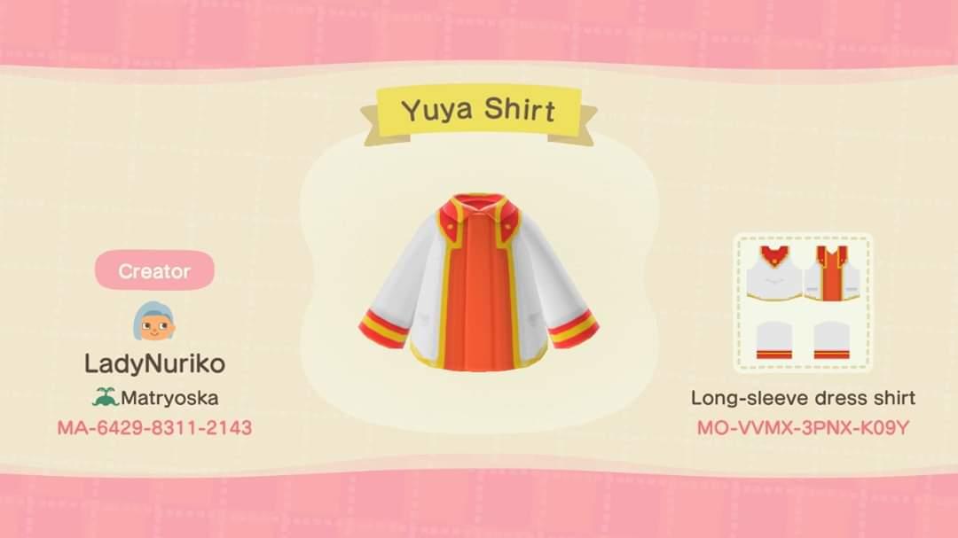 Animal Crossing Design Code: MO-VVMX-3PNX-K09Y Yu-Gi-Oh! Arc-V Yuya