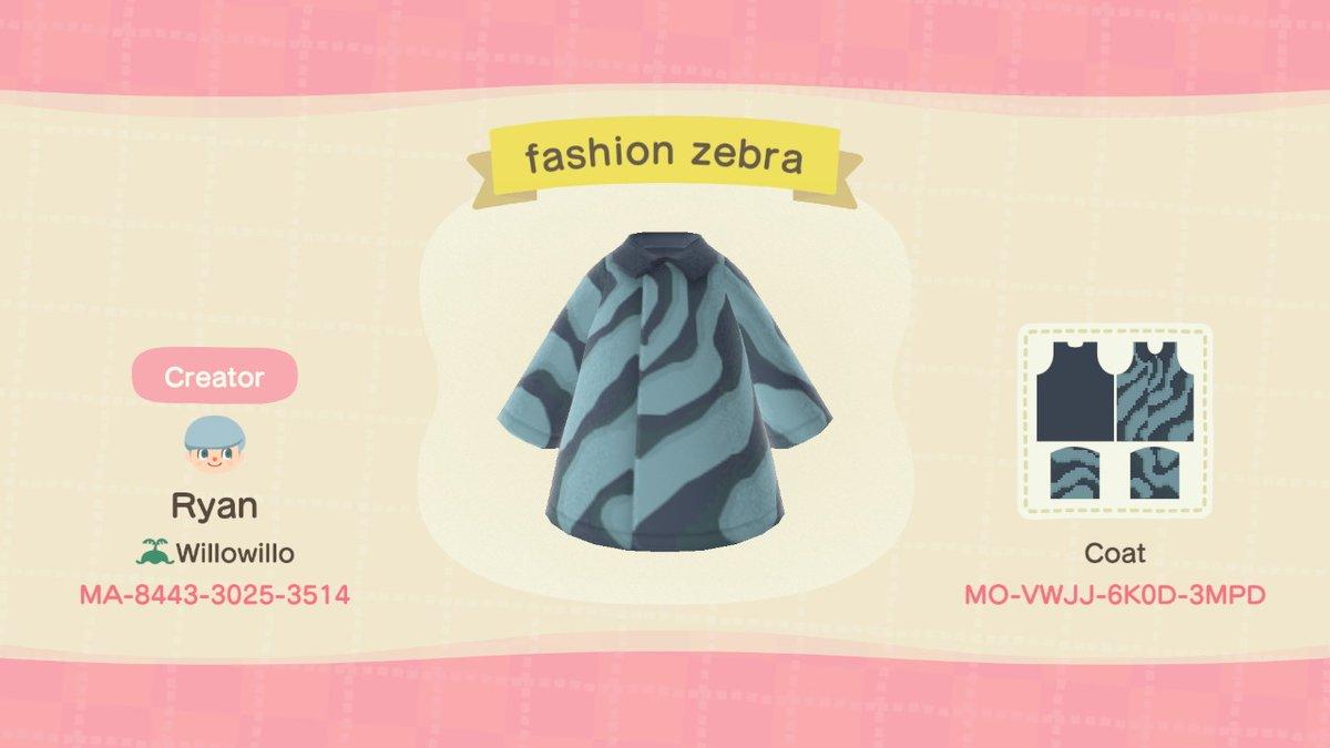 Animal Crossing Design Code: MO-VWJJ-6K0D-3MPD fashion zebra