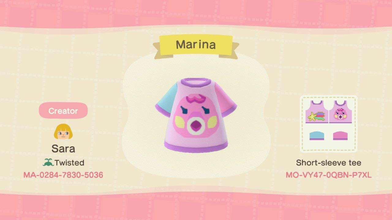 Animal Crossing Design Code: MO-VY47-0QBN-P7XL Marina
