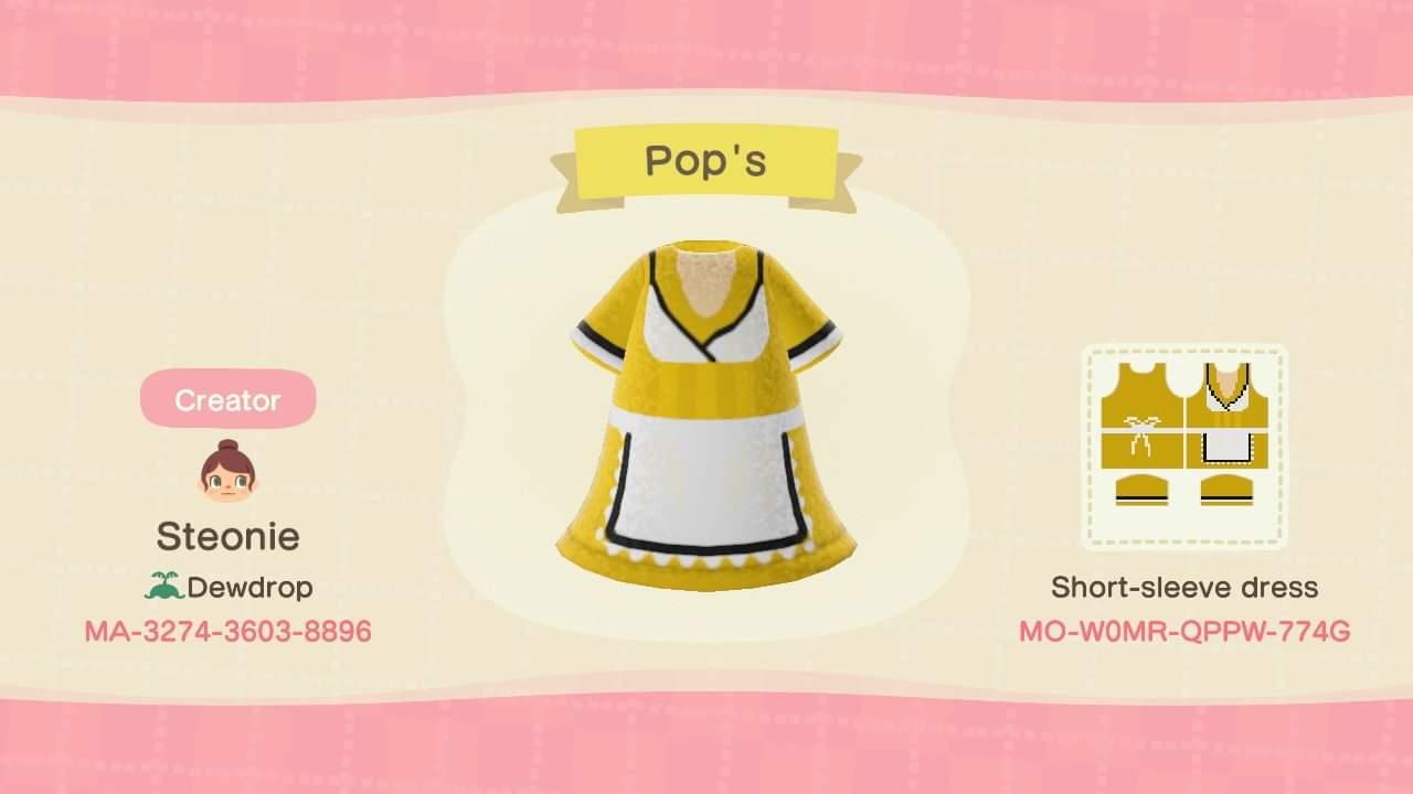 Animal Crossing Design Code: MO-W0MR-QPPW-774G Pop&#39;s
