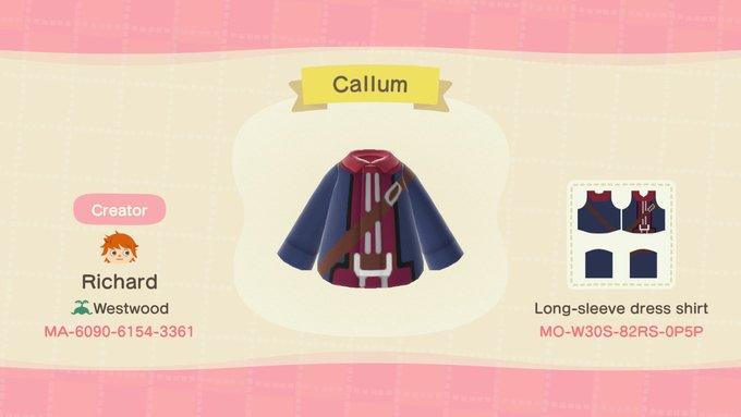 Animal Crossing Design Code: MO-W30S-82RS-0P5P Callum