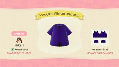 Animal Crossing Design Code: MO-W3L3-PPB4-KNT9 Persona 5 Yusuke